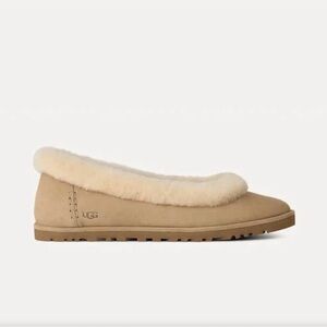 UGG Women's Cream and Tan Slippers